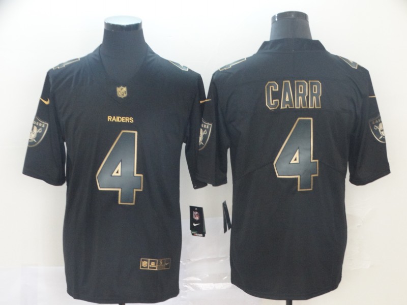 Men's Las Vegas Raiders Derek Carr #4 Black Jersey